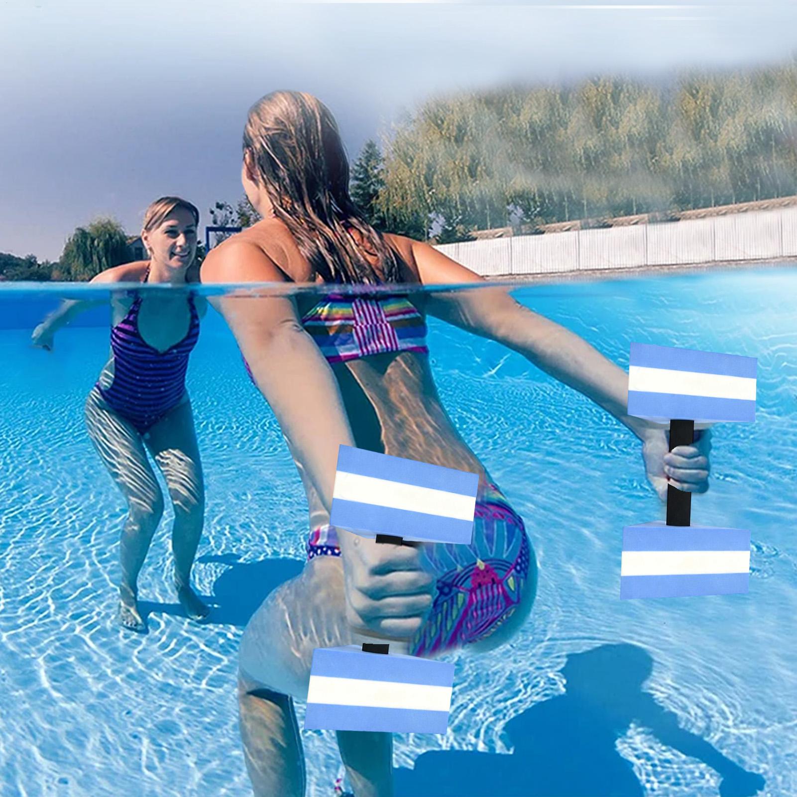 2pcs Water Dumbbells Weights For Pool Exercise Foam Triangle Portable Bodybuilding Supplie For Muscle Training Squats