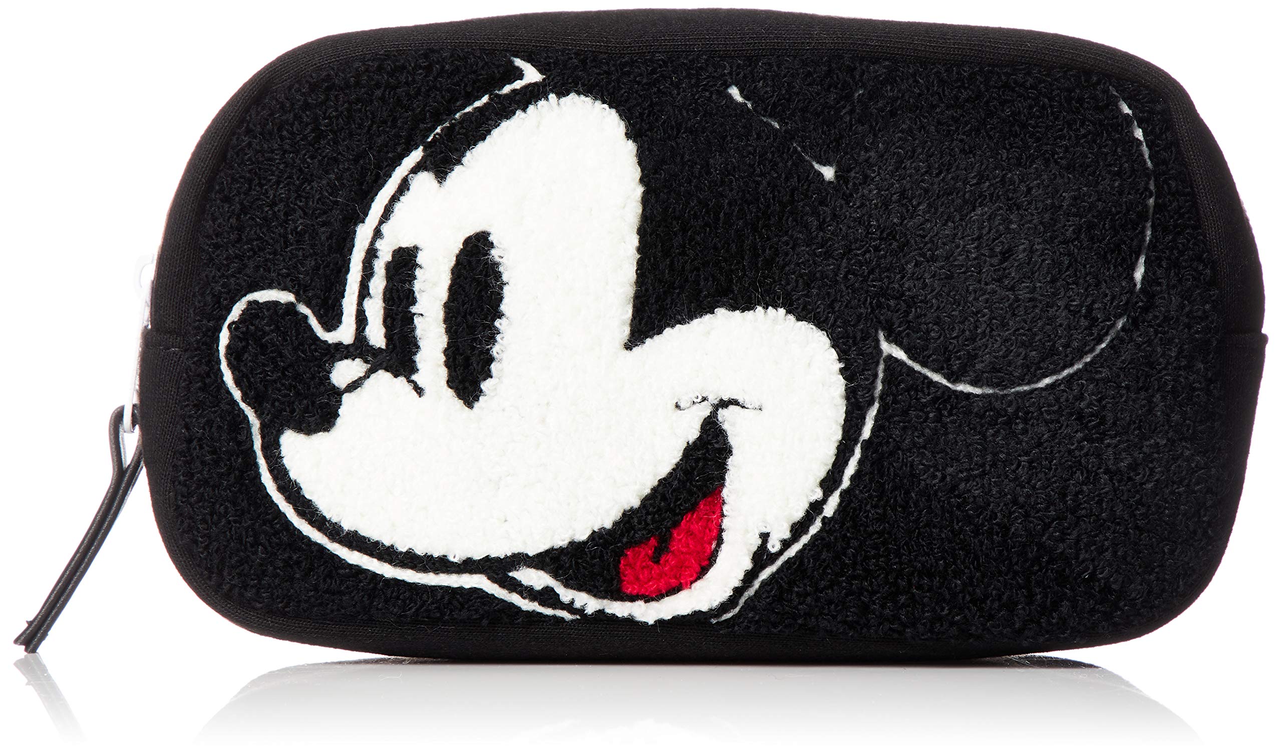 

Disney Sagara Embroidered Sweat Pouch with Logo and Mickey Mouse Cute for Black Pouch/Pen Design, School, DMK-PCH06, чёрный