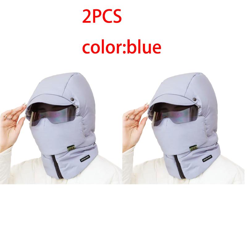 1/2/3PCS Outdoor Windproof Warm Mask Thickened Full Face Head Cover with Goggles Adjustable Cycling Sking Unisex Motorcycle Mask