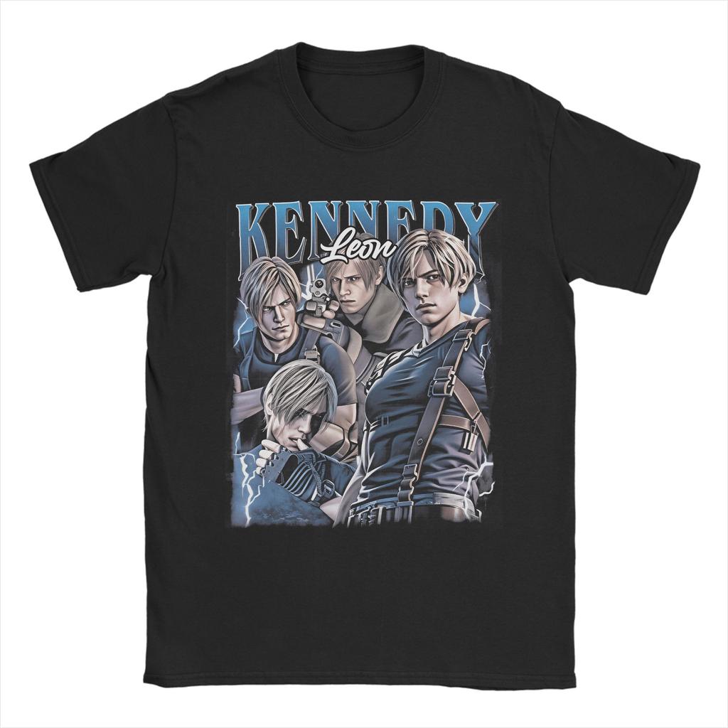 Leon Kennedy RE9 Cotton T Shirt For Adult Summer Y2K Basic T Shirts Comfortable Hip Hop Tee Shirt Oversize Loose Tops