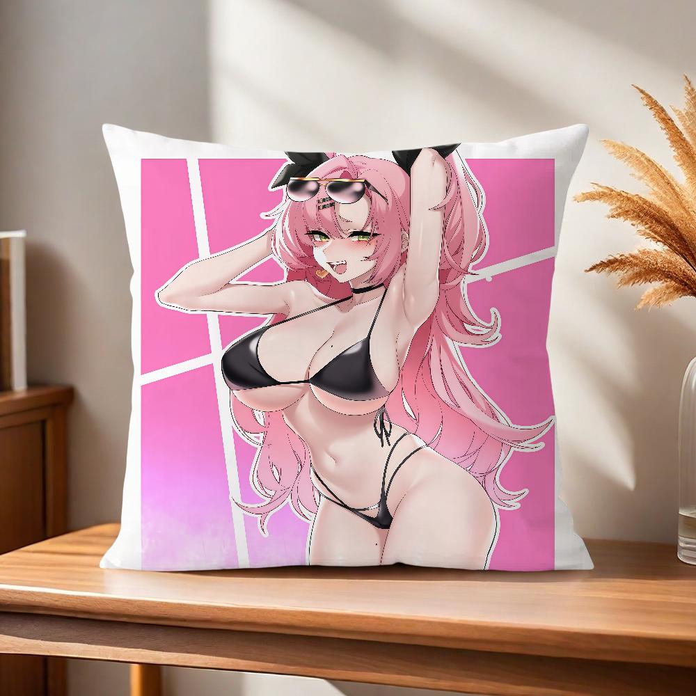 ZZZ soft Pillow Case Zero for Zone Zenless Sofa Living Room Home Nicole Decor Protective Covers Without Demara Pillow-Insert