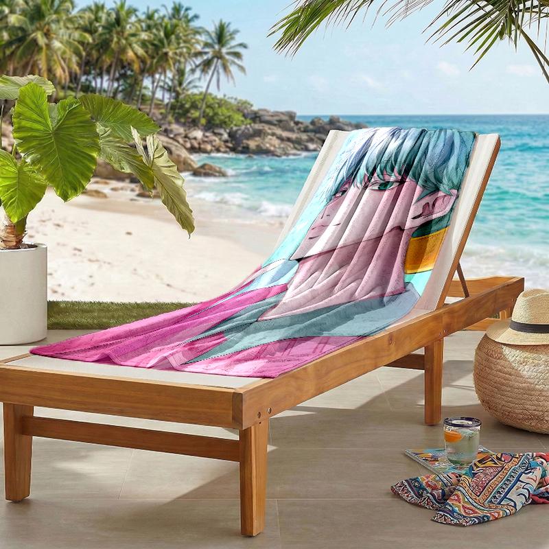 Serviette de plage Kpop Hunter Fashion: Idéal pour les aventures estivales Doux, absorbant et à séchage rapide, convient pour la natation et le bain