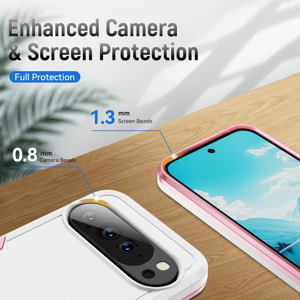 For Google Pixel 10 Pro XL Case PC+TPU Military Grade Drop Protective Phone Cover