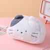 Plush Cat Pencil Case for Kids Cute Cartoon Large Capacity Pen Pouch Student Stationery Bag Travel Cosmetic Pouch