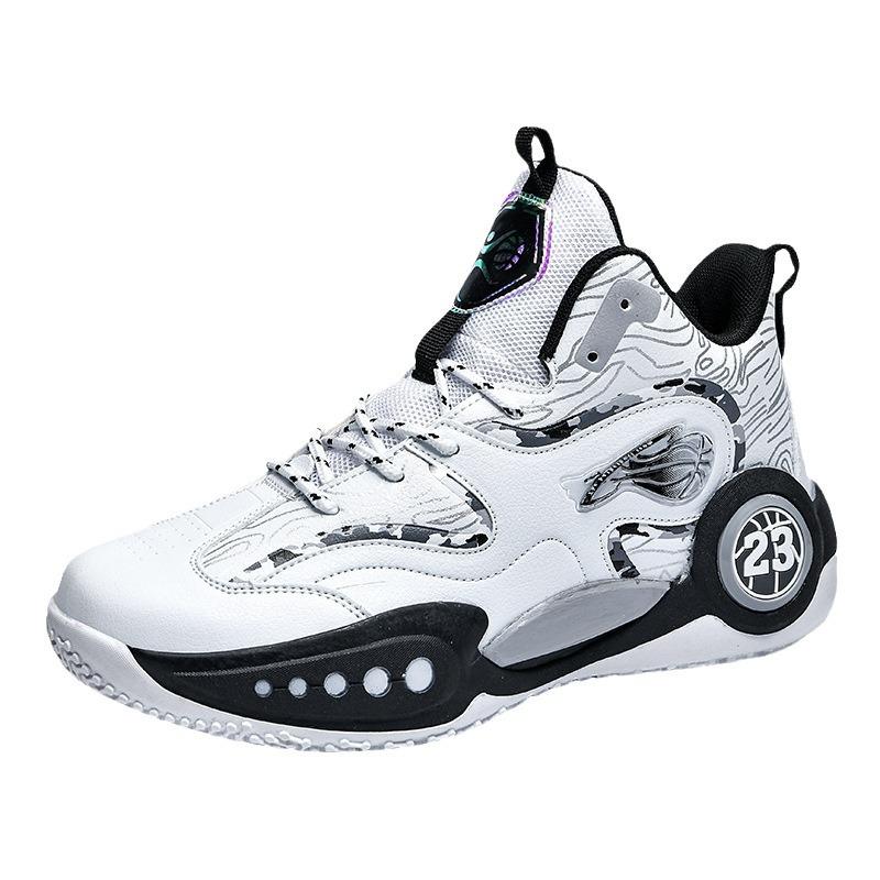 Cheap autumn youth basketball shoes, cement floor combat boots, student shock absorption running sneakers, competition training