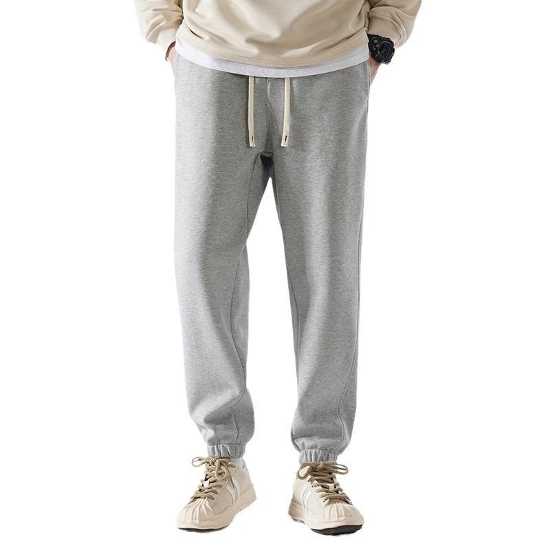 Heavy Casual Pants Men's Spring and Autumn Loose and Versatile Sweatpants Men's Trend Nine-point Sports Long Pants