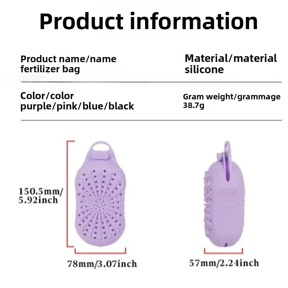 Quick-Dry Silicone Soap Bag Double-Sided Texture Gentle Exfoliating Dual-Sided Soap Scrubber Deep-Clean Reusable