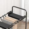 Floor-standing Pants Storage Rack Multifunctional Pulley Wheel Hanging Rack Space Saving Clothes Storage Rack Clothes Storage