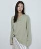 MAIS Slub Oversized Henley T-Shirt / Olive
