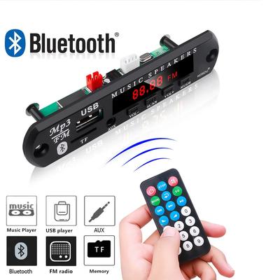 UKW-Radio Modul DC 9V-12V Bluetooth 5.0 MP3 WMA WAV Decoder Platine Auto Audio USB TF AUX Mp3 Musik Player Lautsprecher