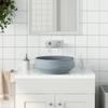 Above Counter Wash Basin Grey Round Ø41*14 Cm Ceramic