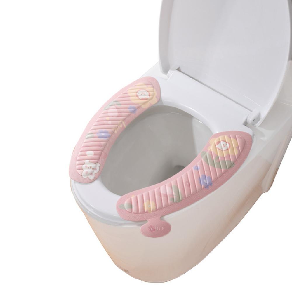 Cartoon Toilet Seat Cover Soft Toilet Sticky Seat Pad Universal Closestool Mat  Home