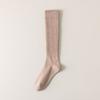 Women Striped Cotton Long Socks Japanese Jk Black White Knee High Stockings Long Tube Leg Solid Color Girls Students Warm Socks