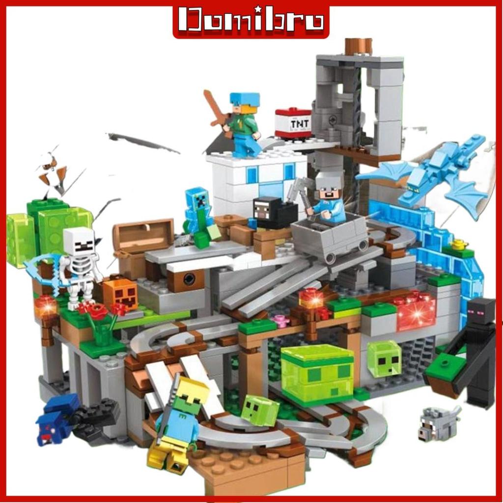 MC Building Block Farm and Villages Field Cave Trap Leksaker för barn