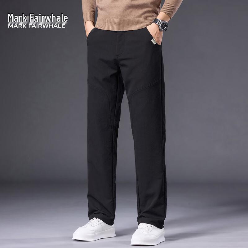 Mark Fairwhale Men's Light Business Casual Straight-Leg Pants