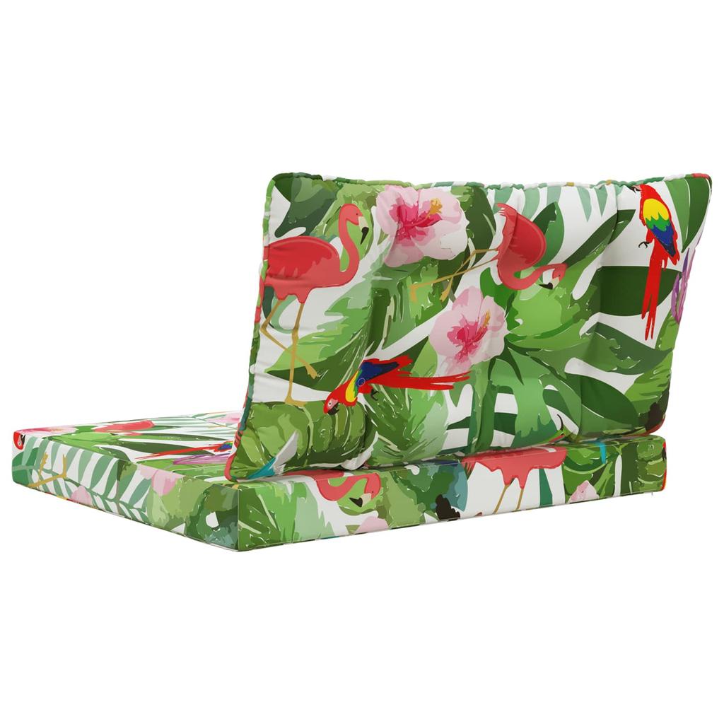Outdoor Sofa Cushions 2 Pcs Multicolored Polyester