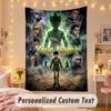 Custom Personalized Tapestry,Hunter × Hunter Print Custom Name Text Wall Art Hanging for Bedroom
