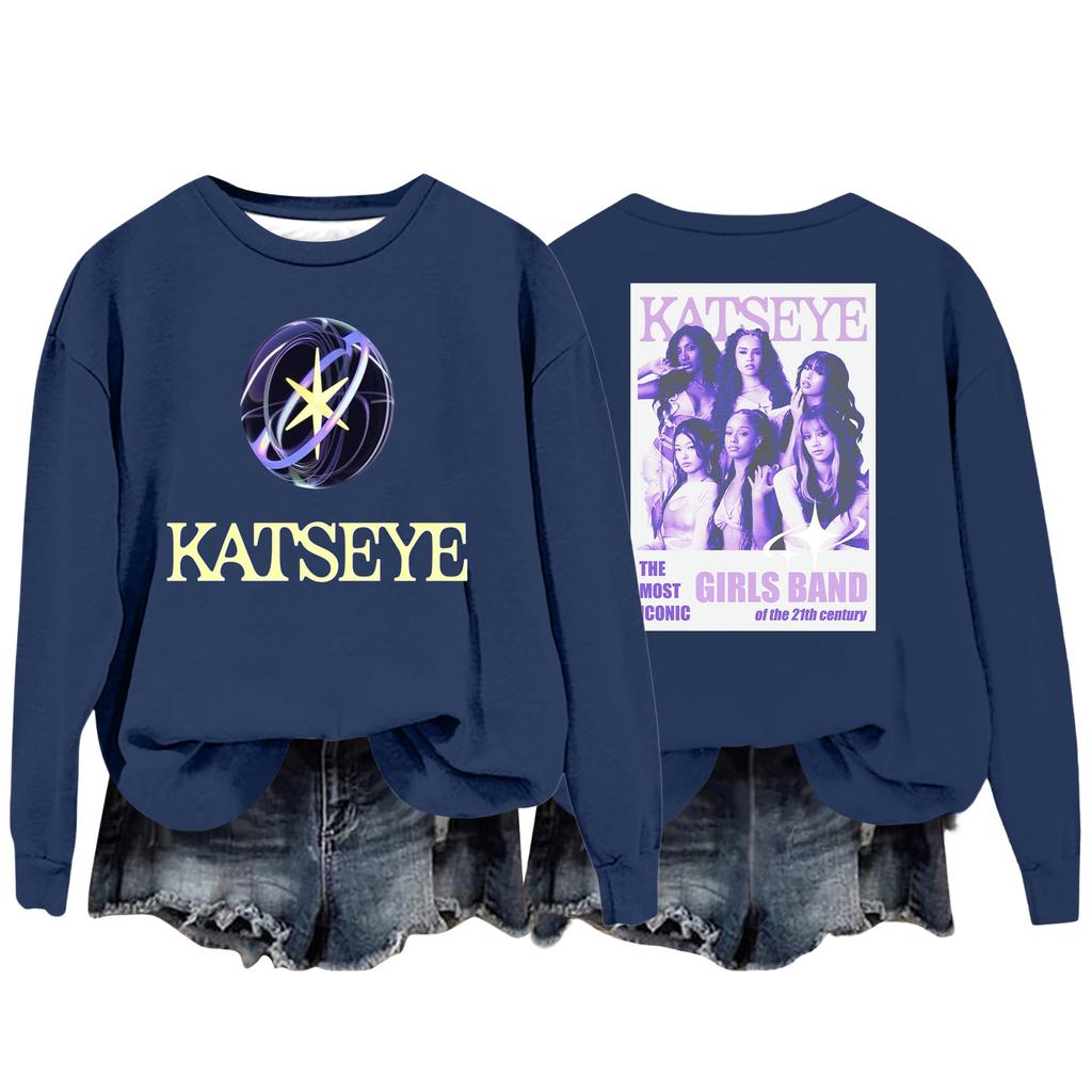 Damenmode Lässiges Langarm Locker Bedrucktes Sweatshirt