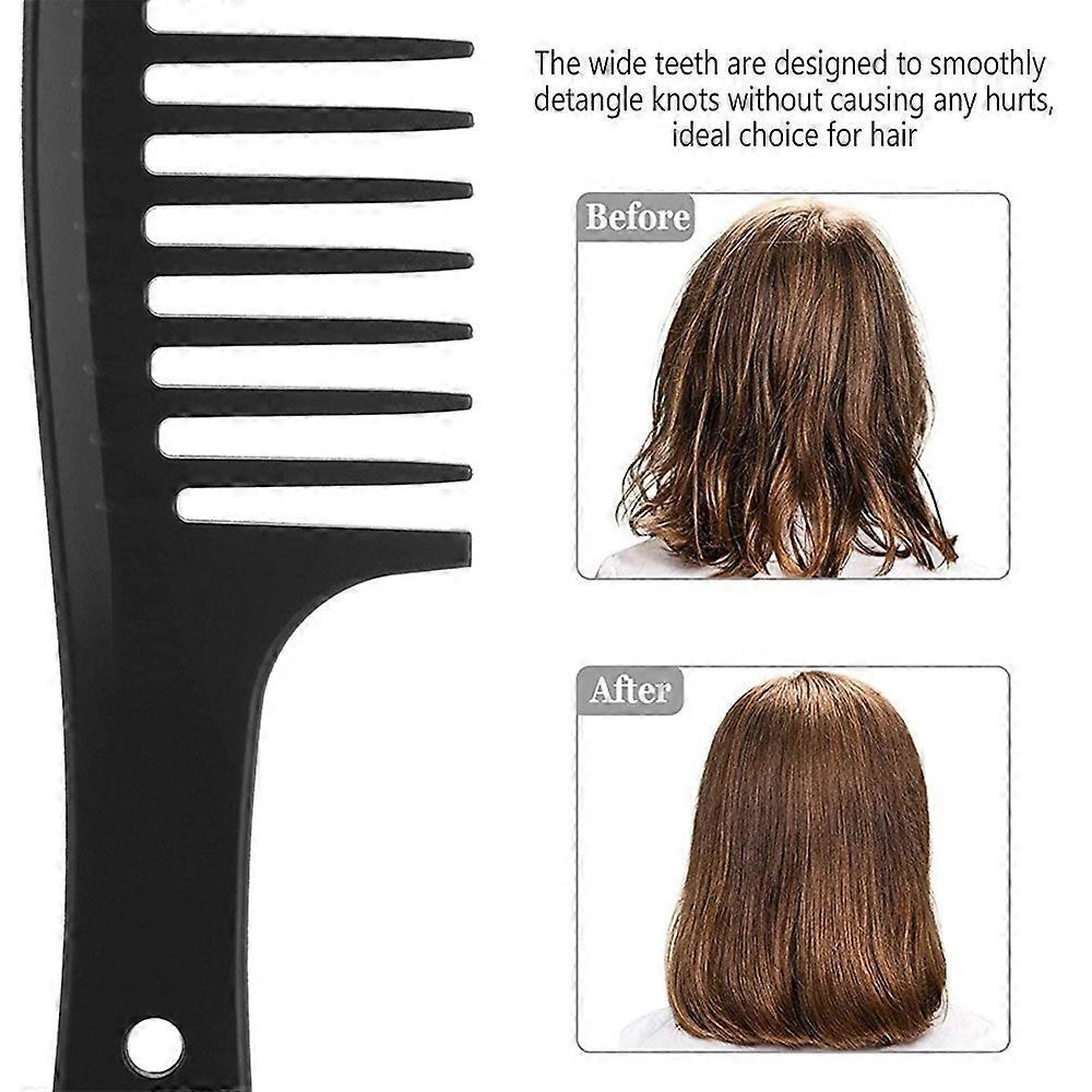 3 Pcs Wide Tooth Detangling Hair Comb Set, Comb Anti Static for Curly Straight Long Hair