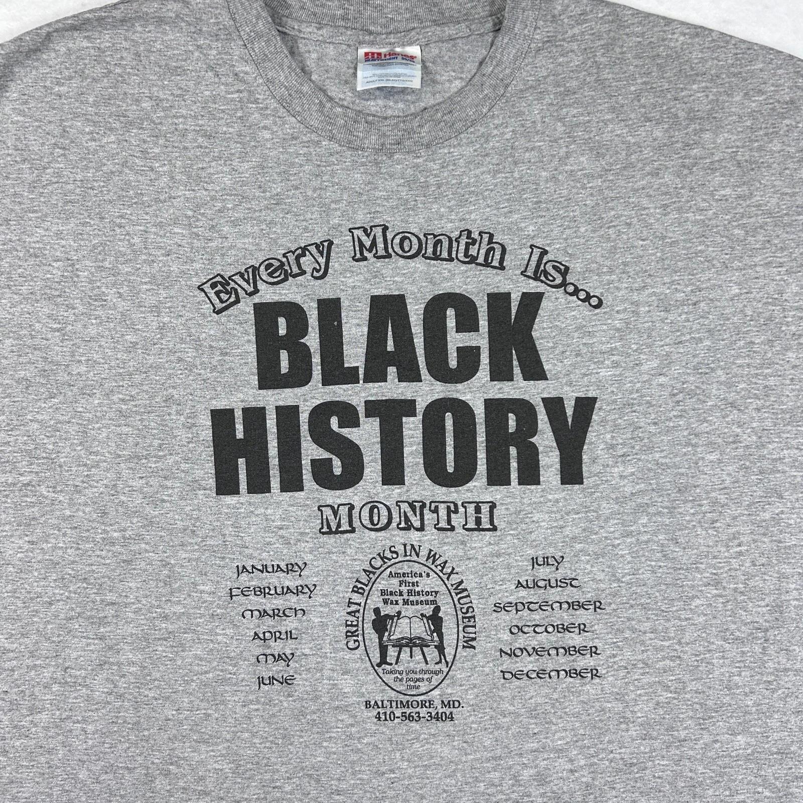 

vtg 90s GREAT BLACKS IN WAX MUSEUM BALTIMORE T-Shirt XXL history soft thin 4XL