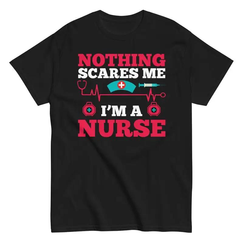 Emergency Room Nurse T Shirt Er Life Nothing Scares Me Im An