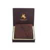 LONDON ALLEY Elk Vintage Brown Men's Leather Wallet.