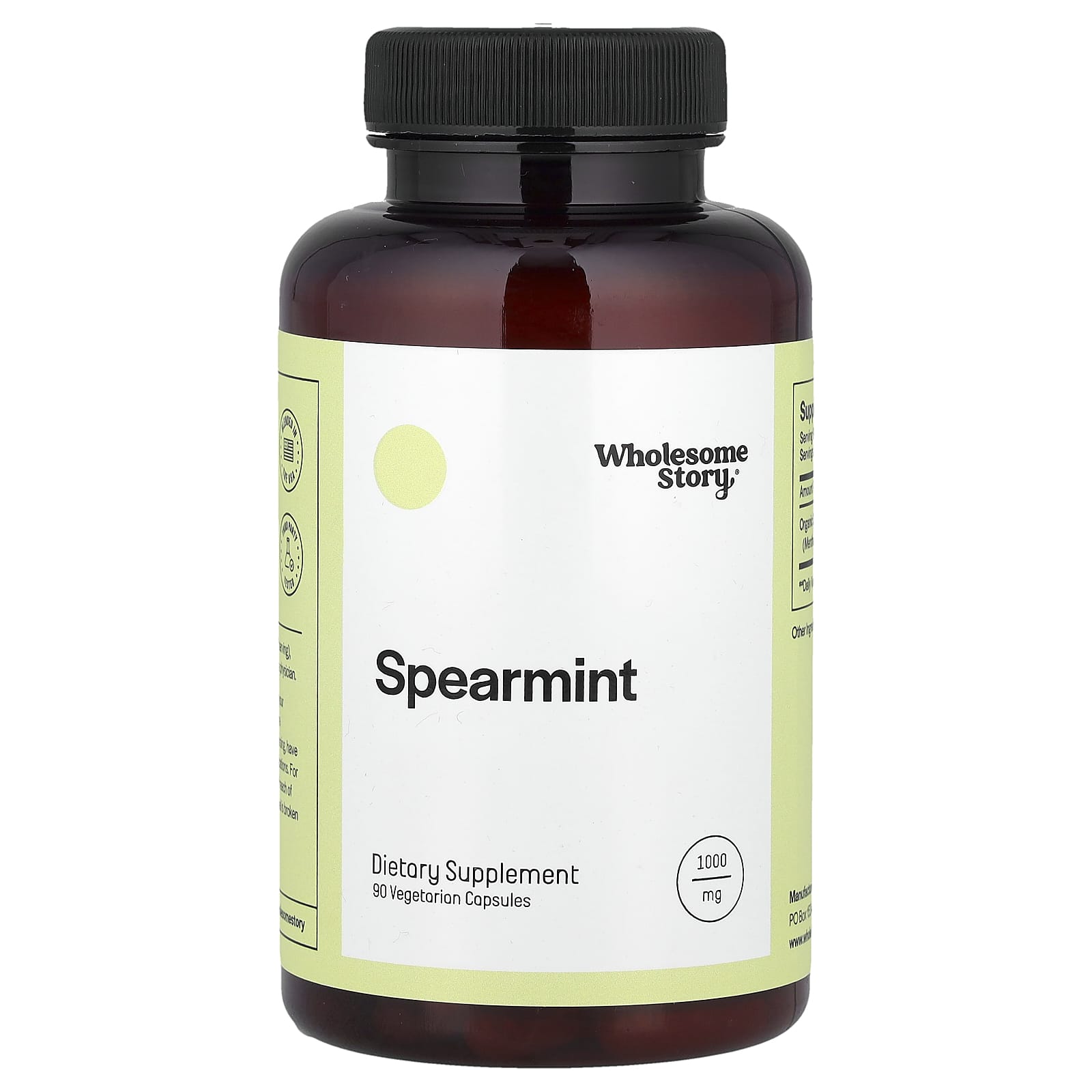 

Spearmint, 1,000Mg, 90 Veggie Caps (333Mg per Capsule)
