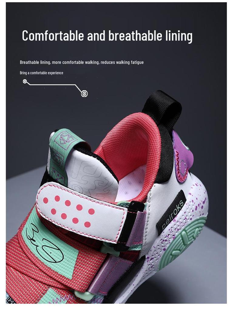 Atmungsaktive Sommer-Sportschuhe für Kinder: Langlebige, verschleißfeste Basketballschuhe für Jungen & Mädchen. Perfekt für Training und aktives Spielen.