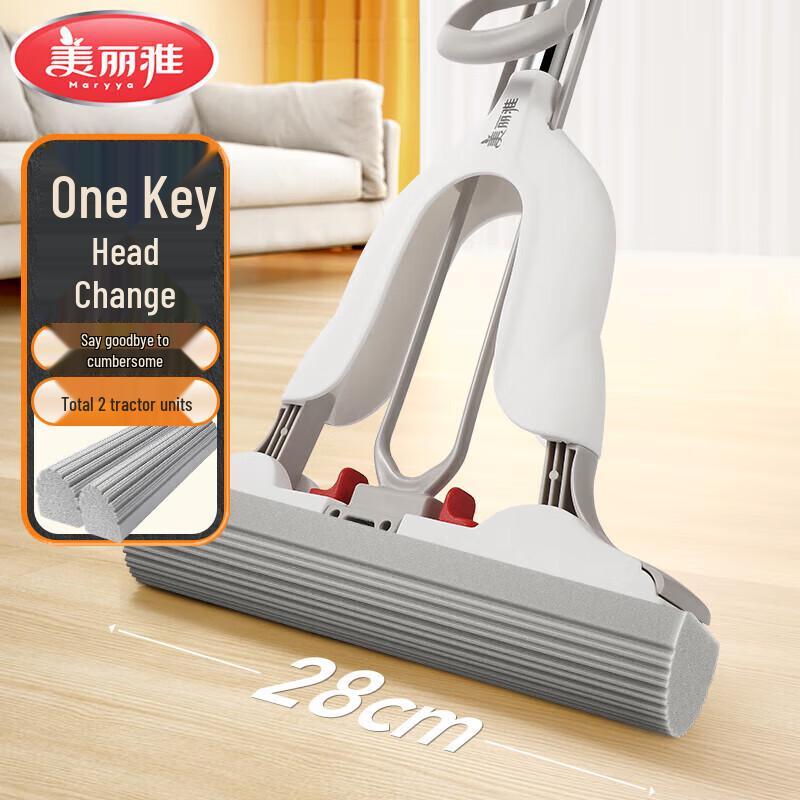 

Meiliya Hands-free Sponge Mop Replacement Heads