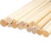 Pine Solid Wood Cylinder Rods - Thin, Long, Handmade Round Sticks for DIY Model Crafts