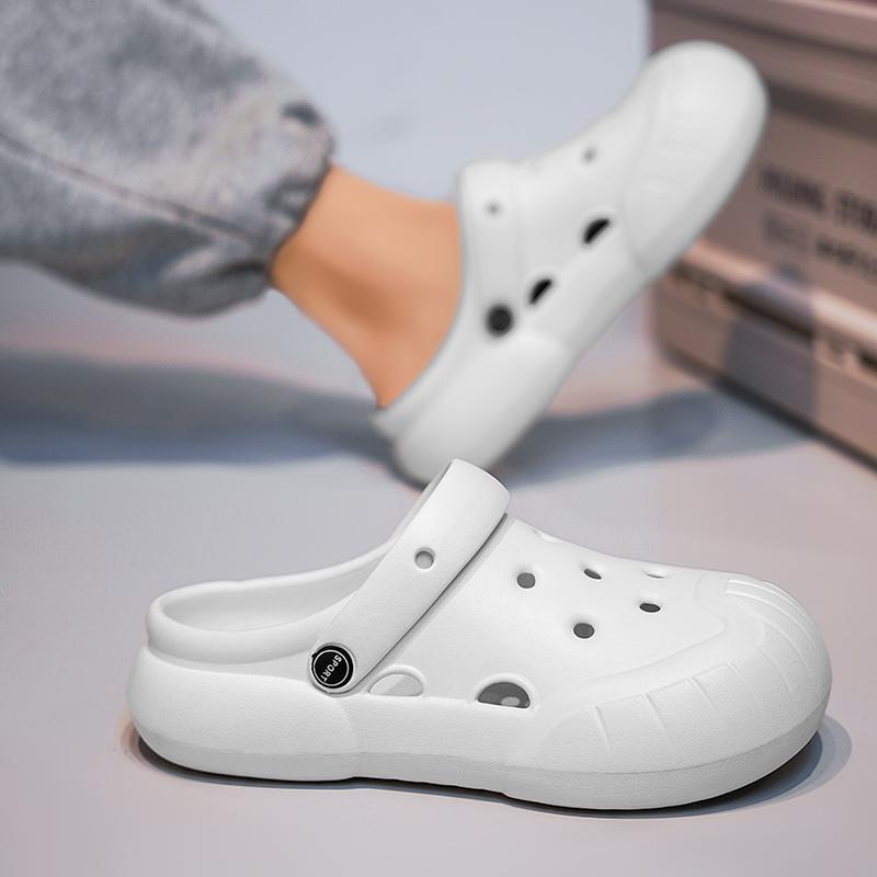 Men Women Summer Beach Shoes Sandals Men's Holes Slides Hollow Breathable Flip Flops Clogs Casual Shoes Fashion Beach Slippers