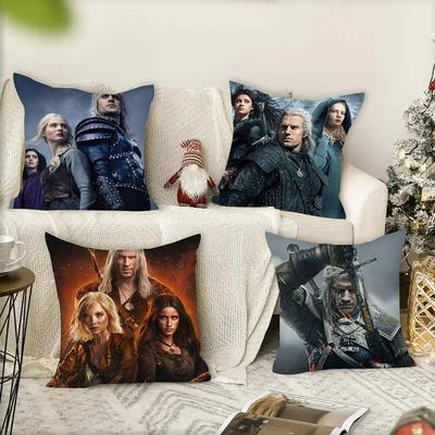 TV The HOT W-Witchers Cool  Pillowcases Cushion Covers Living Room Sofas Home Decor Gifts