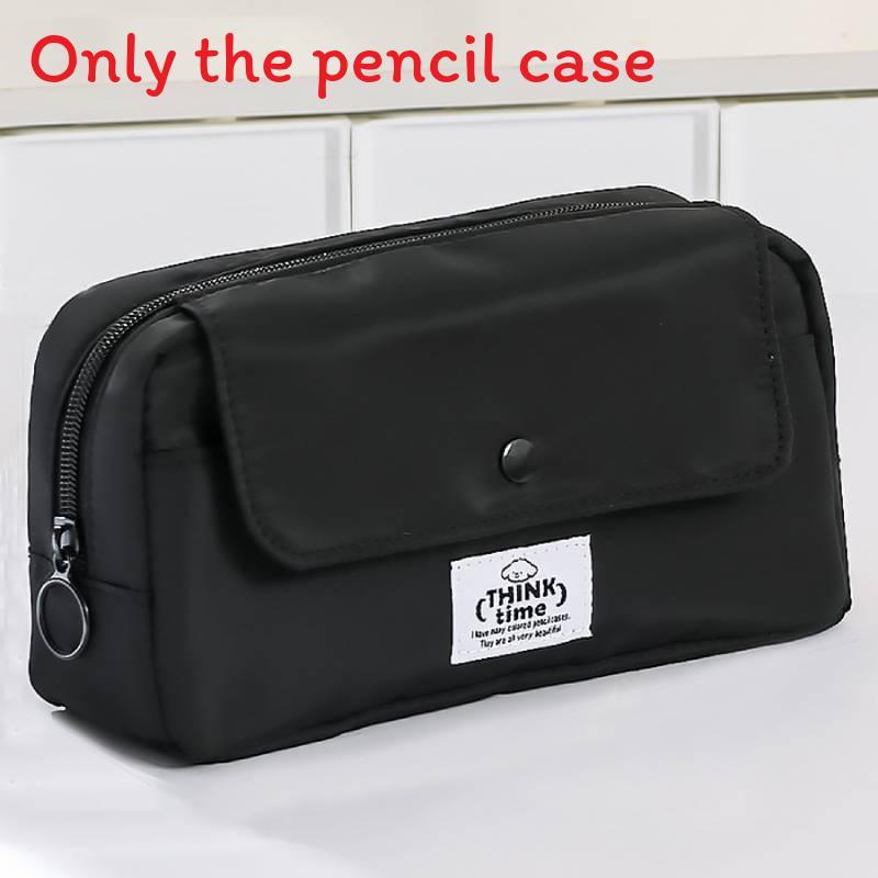 Multilayer Canvas Pencil Case With Large Capacity For Students And Office Use