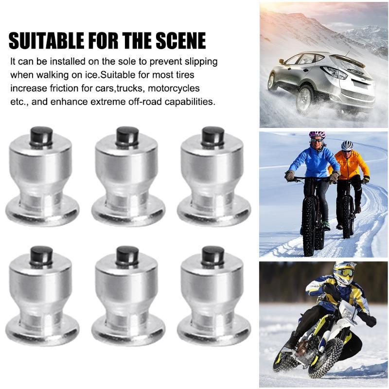 Car Tire Anti Slip Nails Alien Wine Cup Shape Perforated Tires Snow Nail for Trucks Motorcycles Off-road Vehicles Shoe Soles