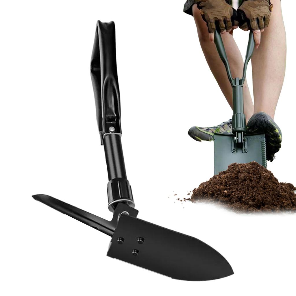 Folding Shovel Heavy Duty Sand Shovel Multifunctional Camping Gadgets Portable Hiking Supplies For Mountain Climbing Outside