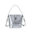 Popular Simple Foreign Style Stone Pattern Bucket Bag Korean Version Casual Work Commute Advanced Sense Messenger Bag Woman