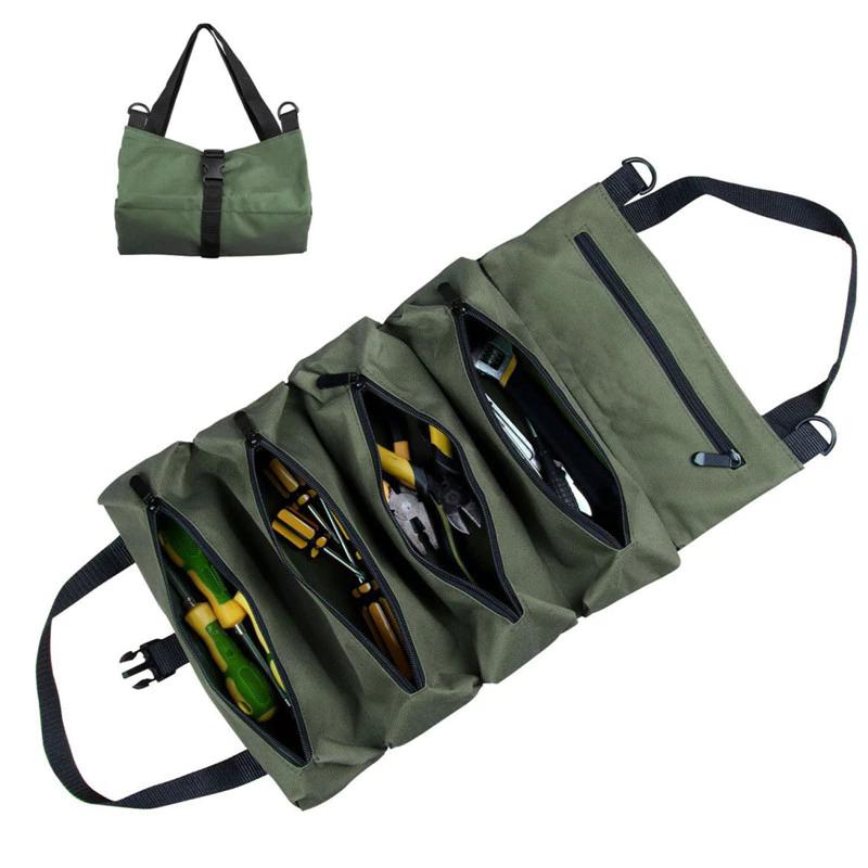 Portable Oxford Cloth Storage Bag Seat Backrest Suspension Storage Bag Multifunctional Wrench Tool Storage Bucket