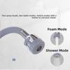 360 Degree Rotation Kitchen Tap Extension Pipe 1/4inch Universal Interface Silicone Hose Sink Faucet Stainless Steel Water Tap