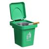 Wall Mounted Ashes Tray Multipurpose Trash Container Removable Stainless Steel Inner Bucket ABS Miniature Dustbin Decors