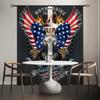 American Flag Printed Curtains Pole Bag Bedroom Living Room Home Decoration Curtain Polyester Perfect For Great