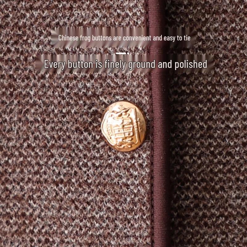 Datang Furen Women's Autumn Wool-Blend Tweed Jacket