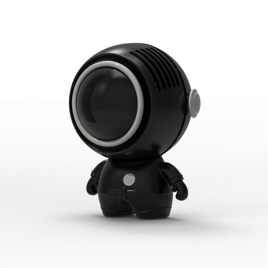 

Новый креативный вентилятор для космонавтов, USB-мультяшный мини уличный детский портативный вентилятор с маленьким листом, без электрического вентилятора чёрный