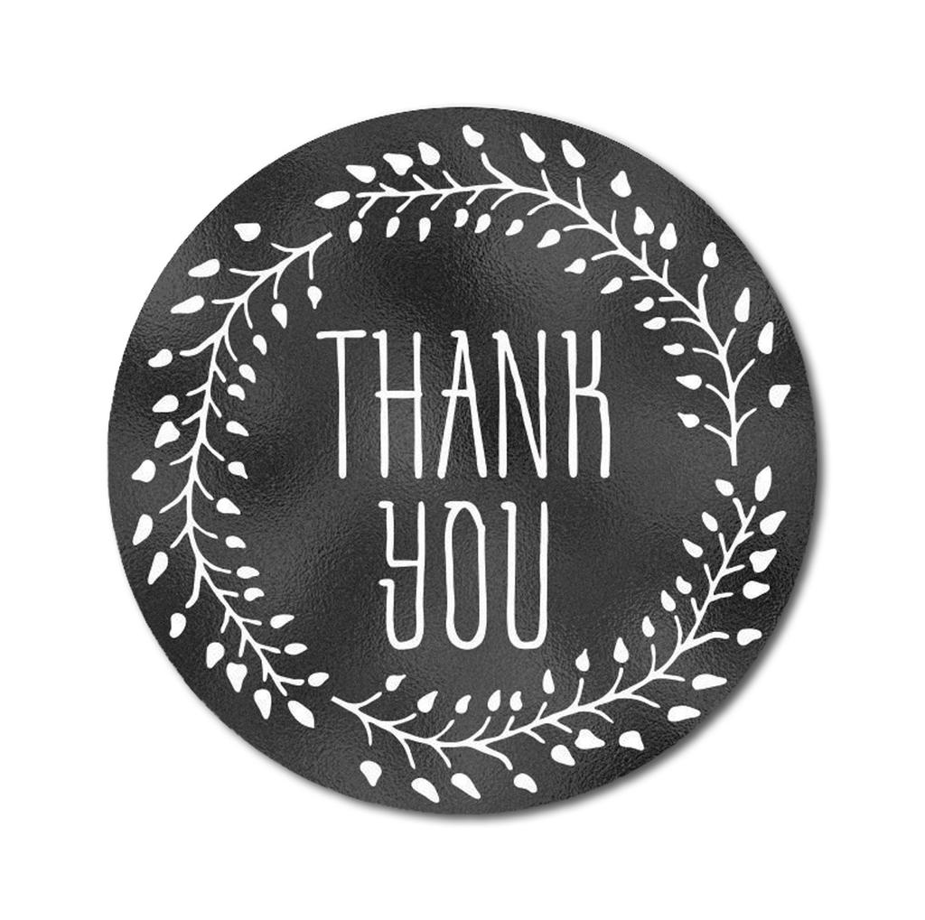 Darling Souvenir Personalized Botanical Floral 1.6 Inches Round Thank You Stickers DIY-45