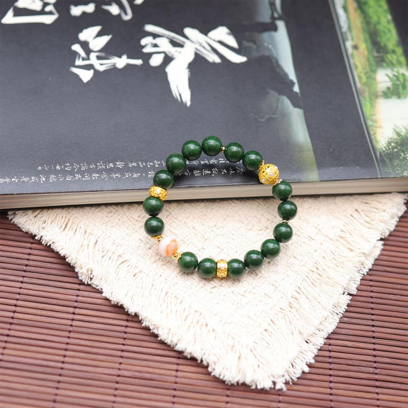 New-style Colored Agate Bead Bracelet Set, Fashionable and Versatile