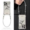 Bow Kt Cat Is Suitable for Apple 16 Transparent Mobile Phone Case 13promax Electroplating Cute 15 Four-corner Lanyard 14 Women