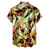 Pánské ležérní havajské květinové košile 3D plný potisk krátký rukáv na knoflíky tropická pláž pro muže Camisa Manga Masculina