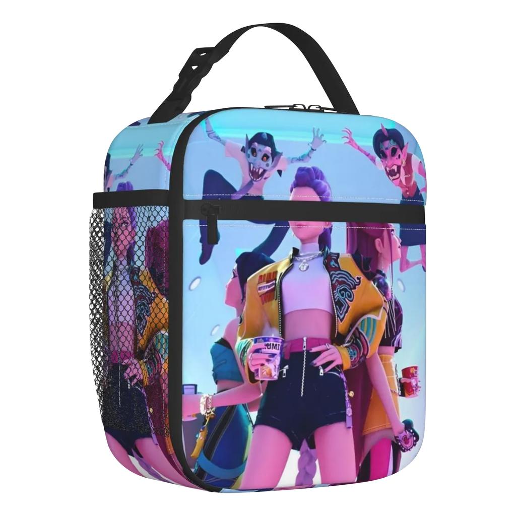 Lunch Bag Outdoor Picnic Lunch Box Retro Graphic Design Tote Food Bags Oxford Portable Insulated Cooler Bag