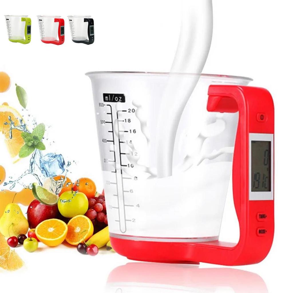 1000G 600ML Capacity Measuring Cup Detachable Kitchen Scales LCD Electronic Measurement Tool