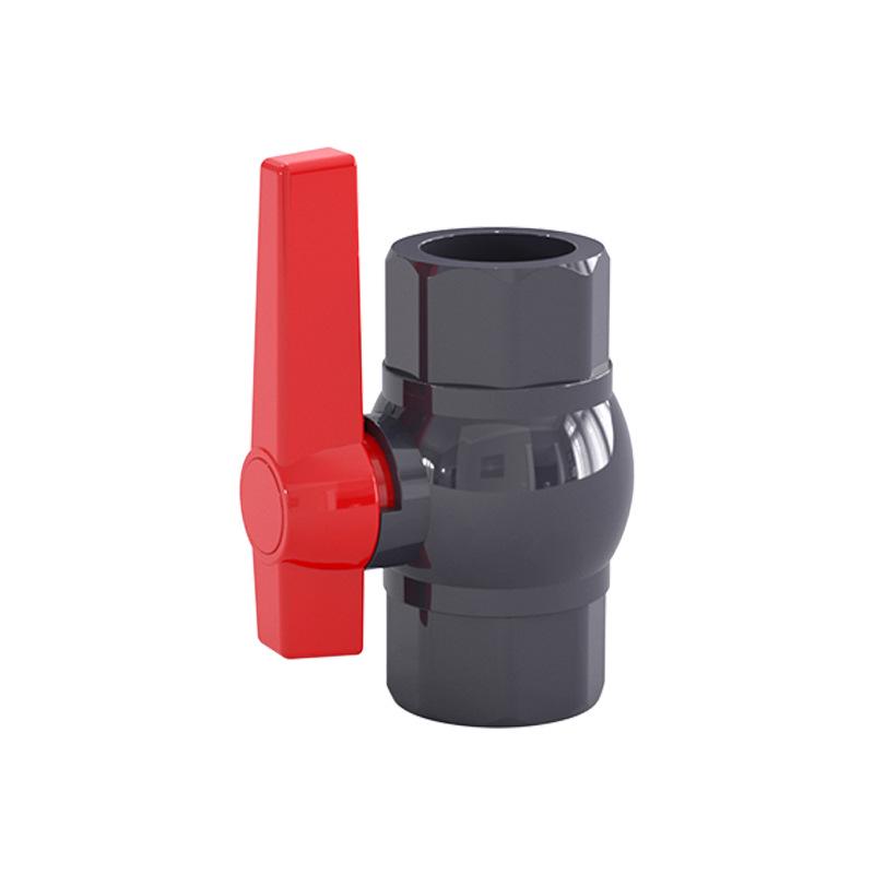 PVC Chemical-Grade Water Supply Ball Valve: Plastic Outlet Switch Valve In 4 Sizes (20, 25, 32, 40).