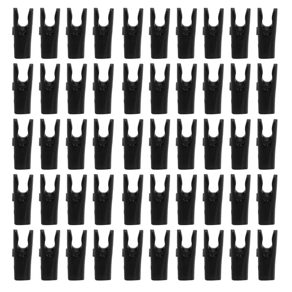 50Pcs Archery Nocks Insert Pin Shaft Tails Hunting Shooting Accessory